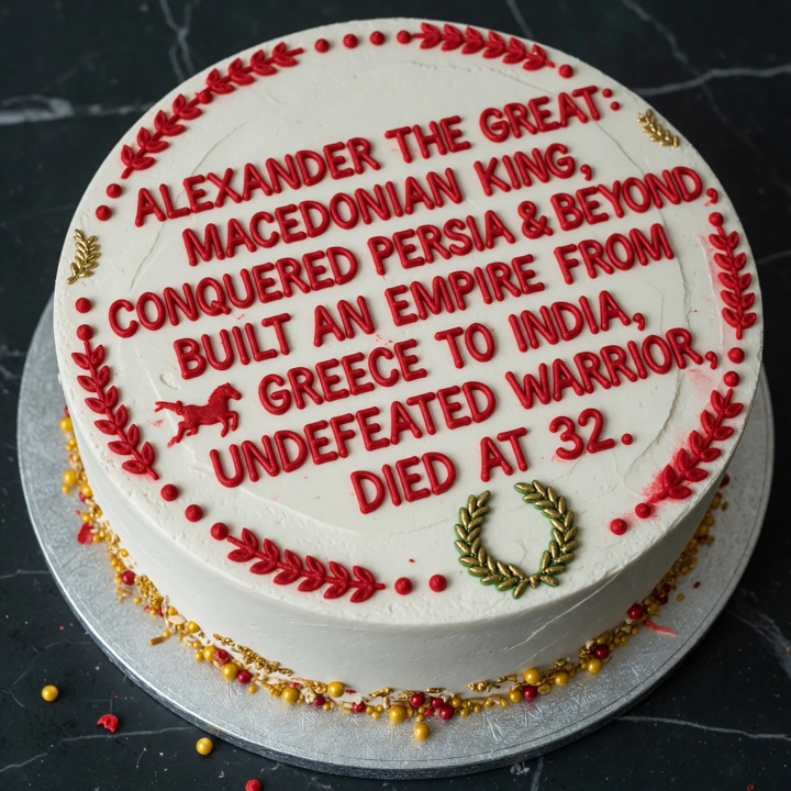 Alexander-the-Great Cake
