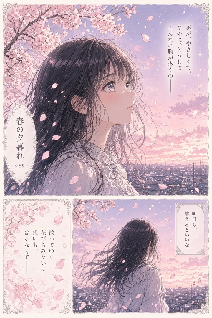 春の夕暮れ